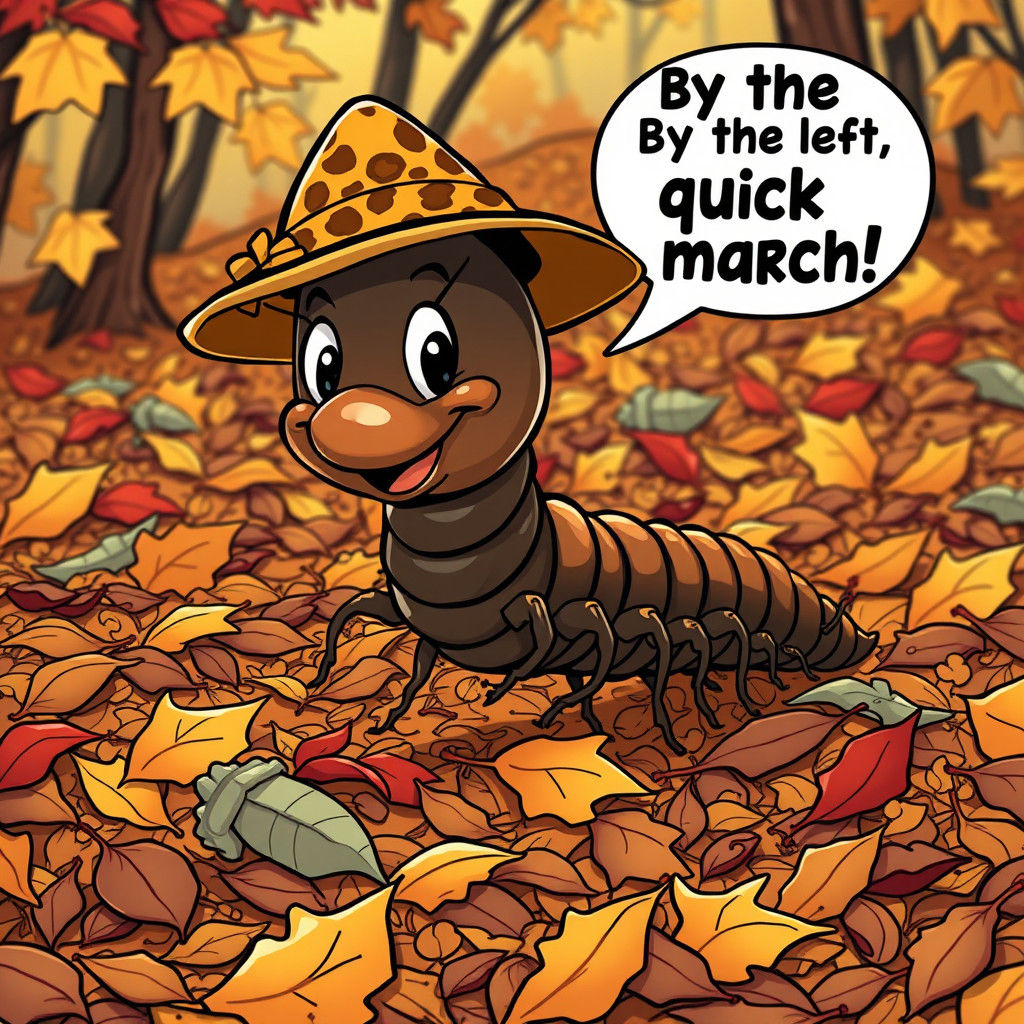 Millipede Explorer in Ligne Claire Style