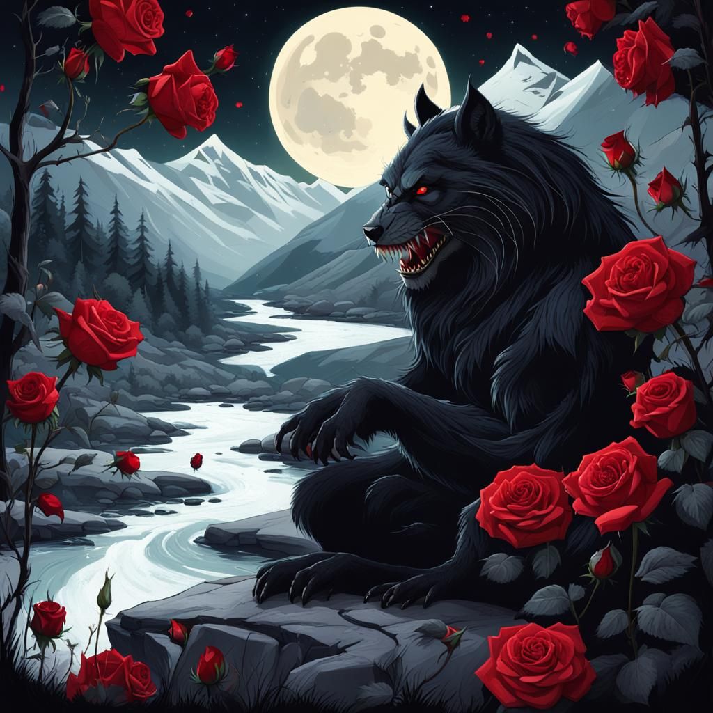 Beauty and Beast in Valley of Roses