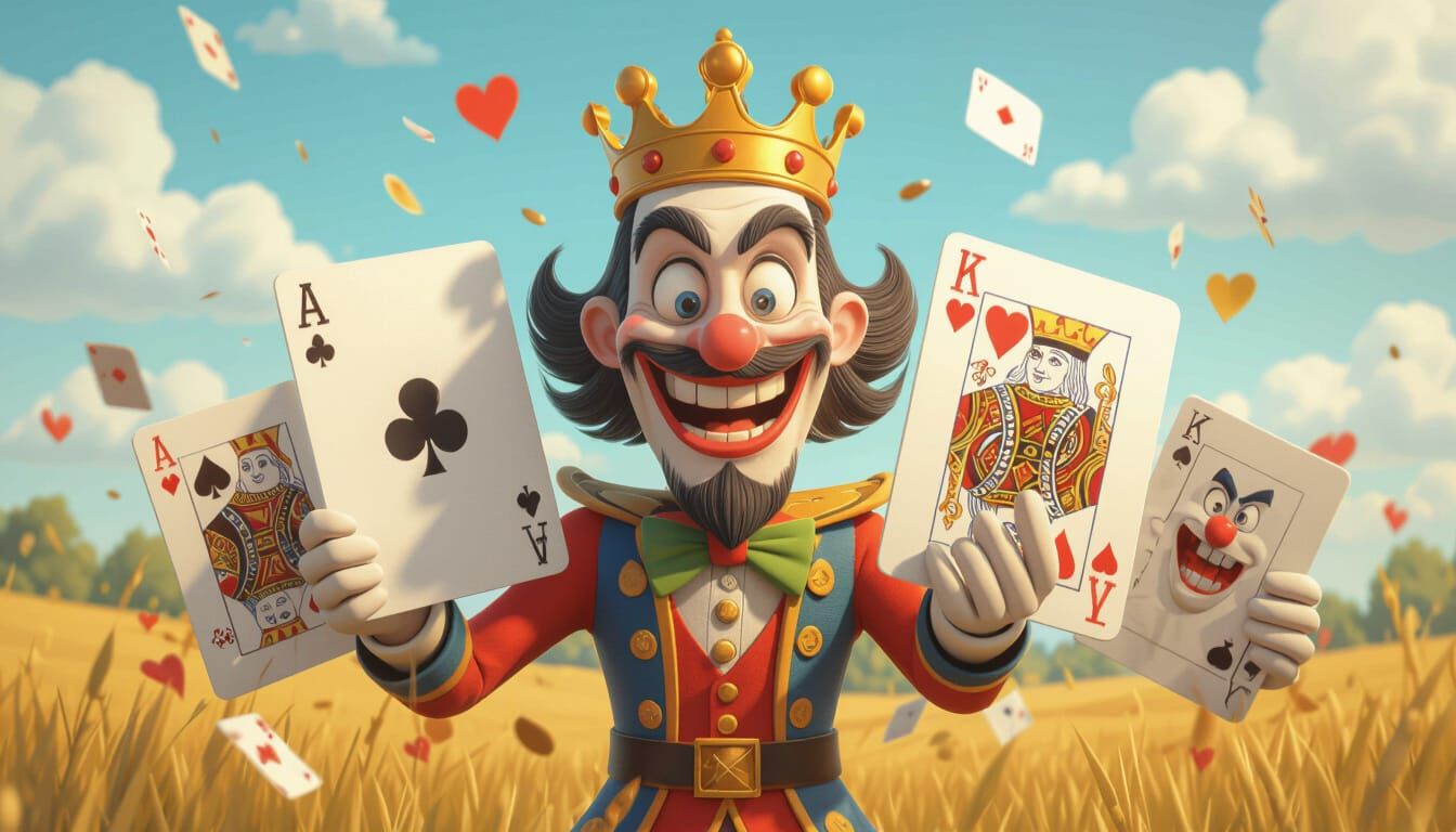 Surreal Playing Card Characters in 3D Toon Style