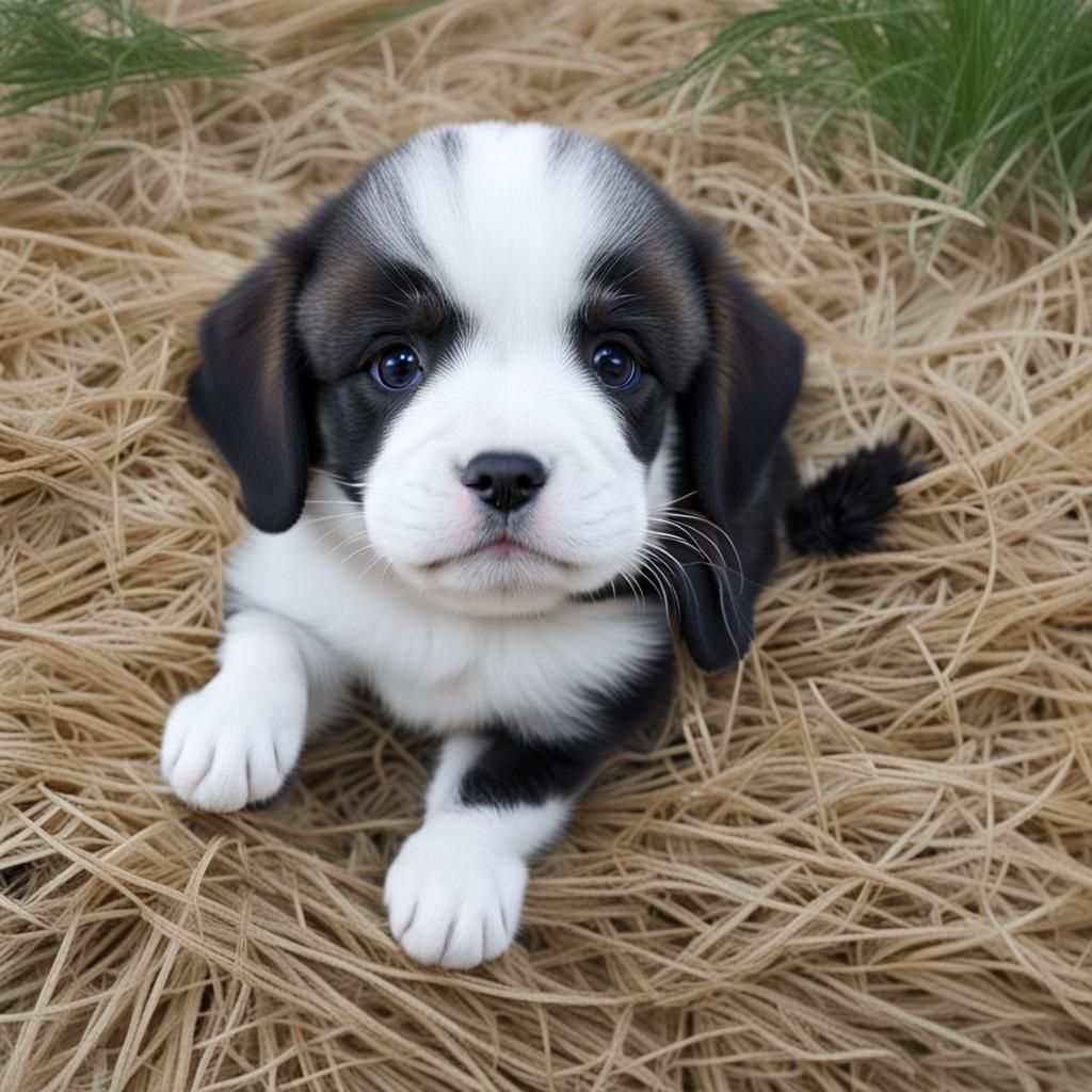Cute Puppy: An AI-Generated Image of Cuteness