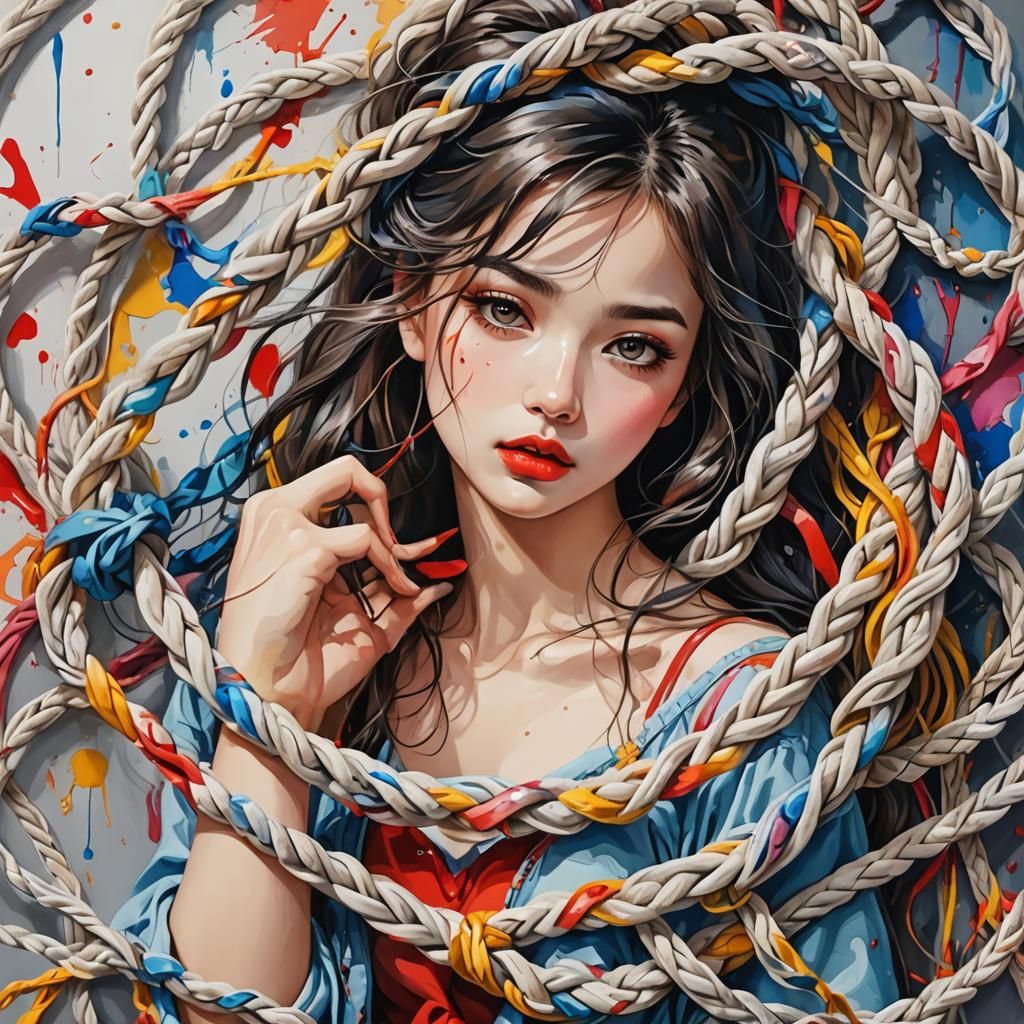 Abstract Illustration of a Woman's Inner Beauty