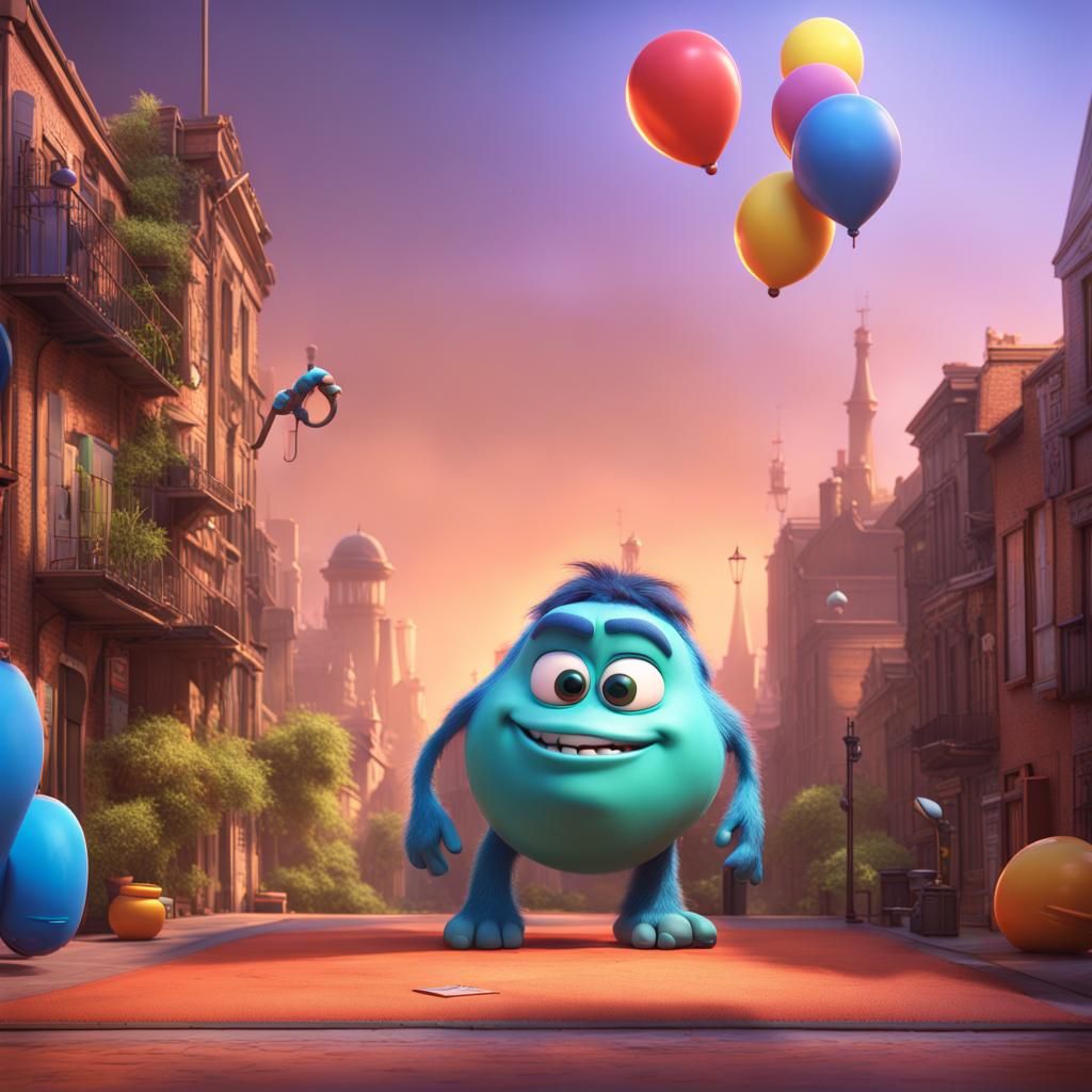 Pixar Character Celebrates Success in 3D Digital Art