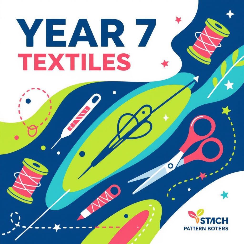 Year 7 Textiles Booklet Cover Design