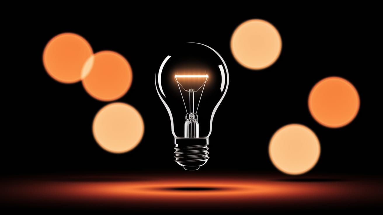 Ethereal Black Light Bulb Radiates Warmth