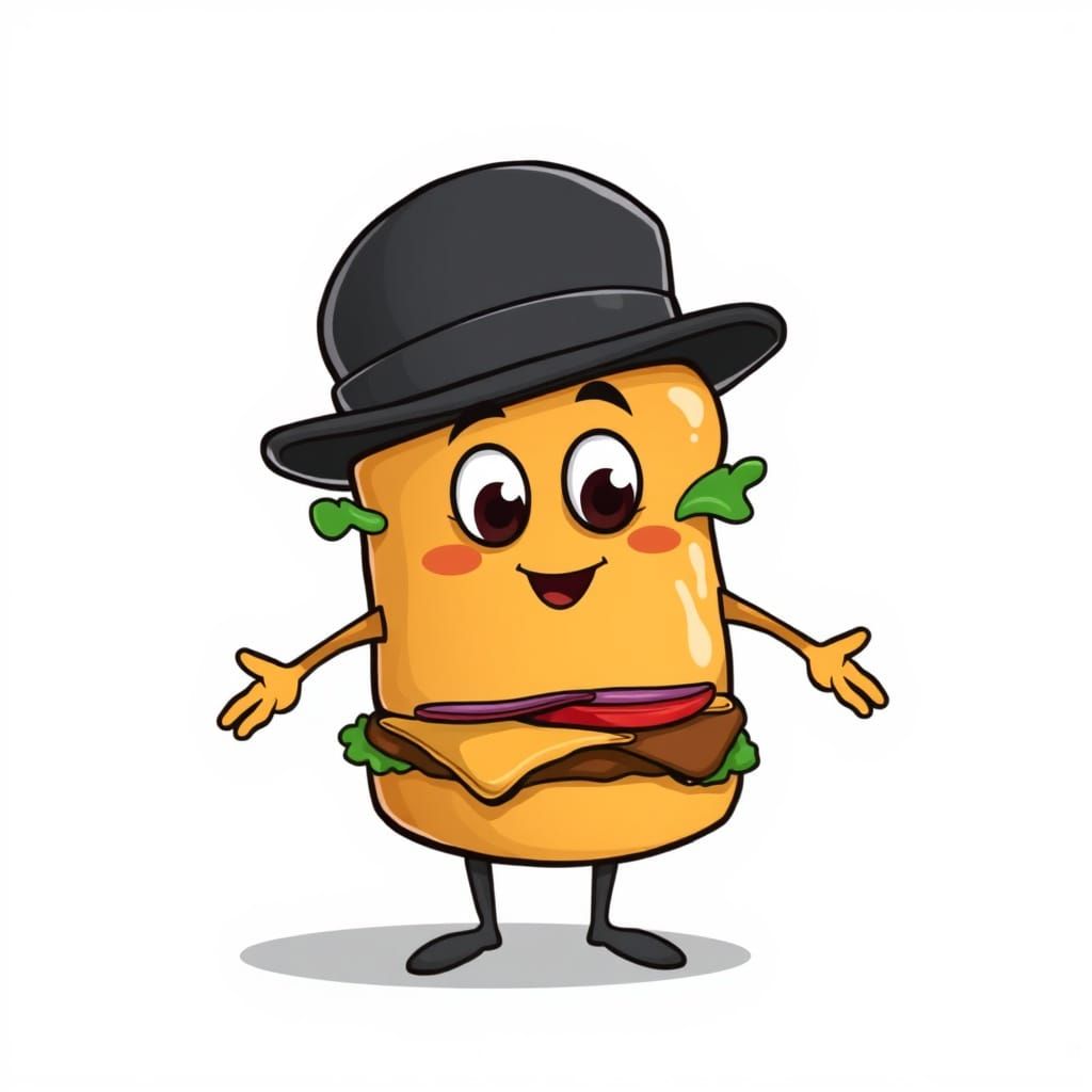 Formal Hamburger in a Homburg Hat