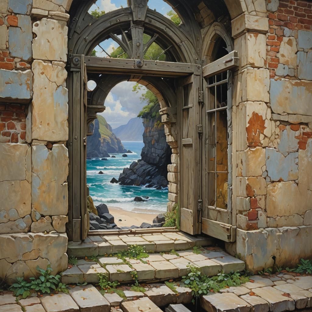 Magic Casements Opening on the Foam: Oil Painting