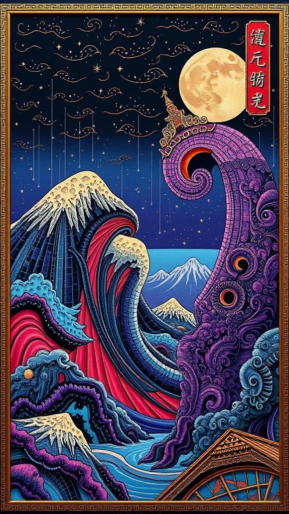 Just Say No Way Moebius contrasting colors deep color art de...