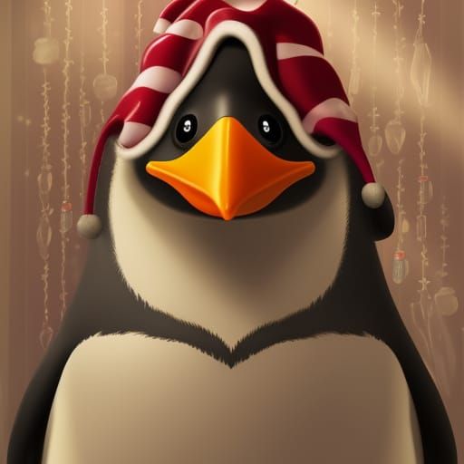 Magic Penguin in Santa's Grotto: Candy Art