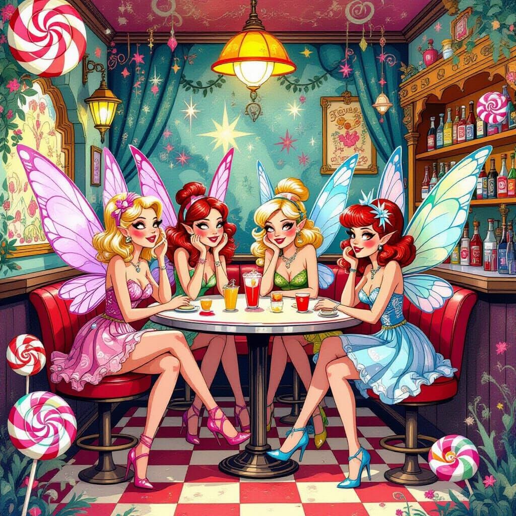 The Pixie Pub: Fairies in a 50s Fantasy Dive Bar