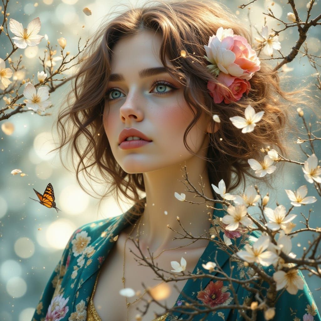 Hyperreal Dreamscape with Abstract Elements