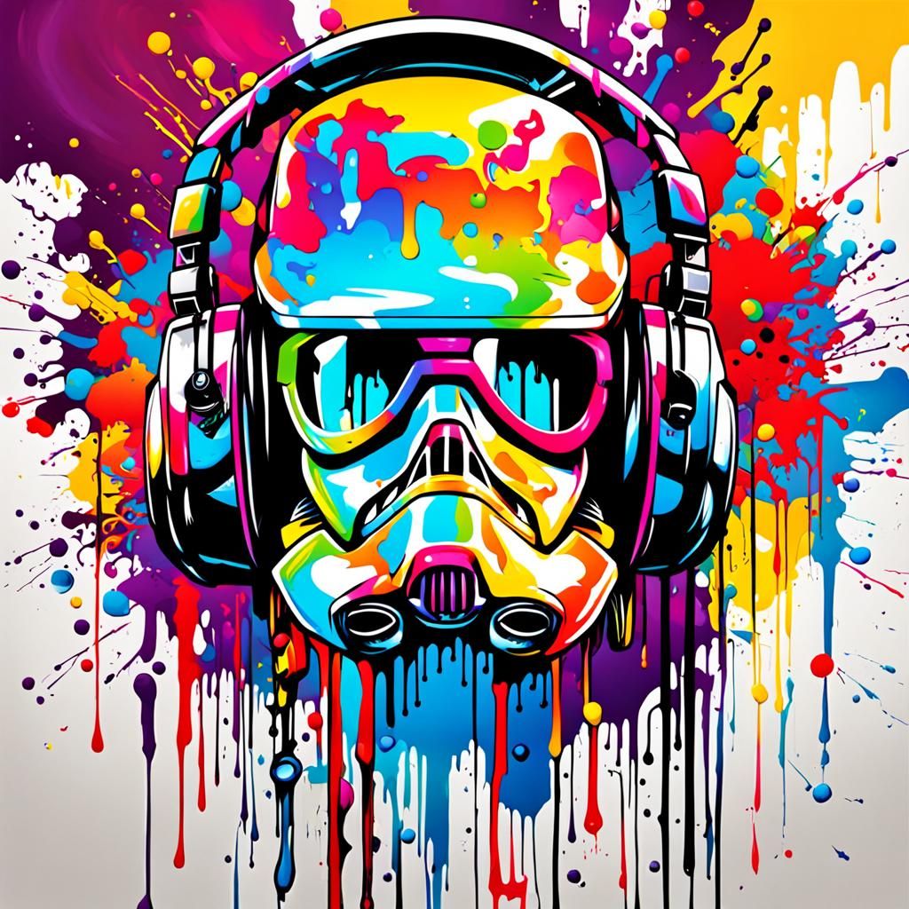 PC Master Race in Graffiti Splash Art