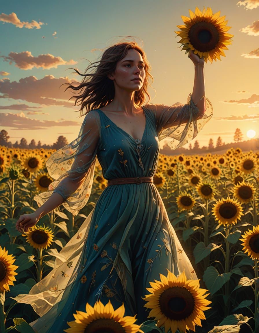 Lady of the Sunflowers