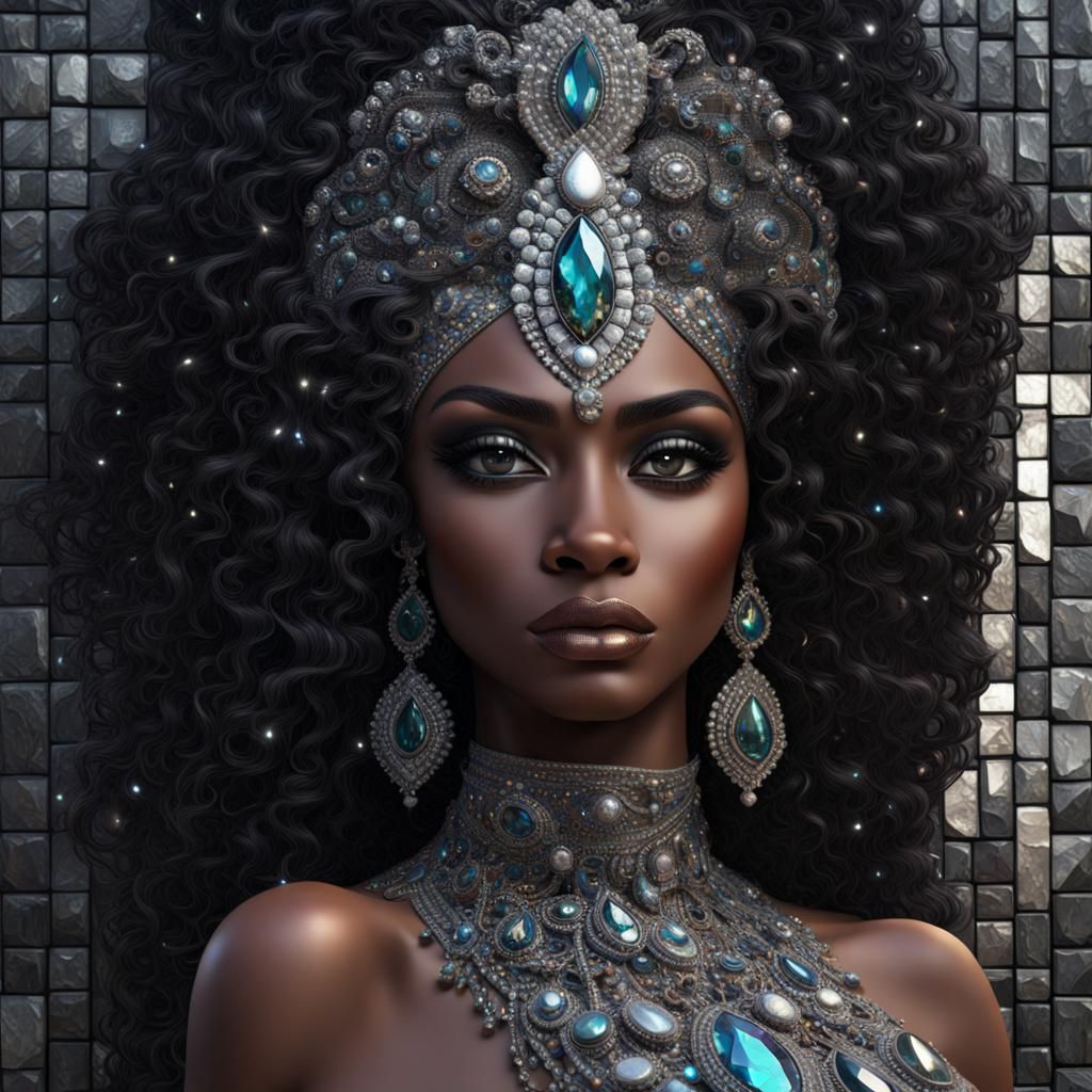 Silver Mosaic Queen