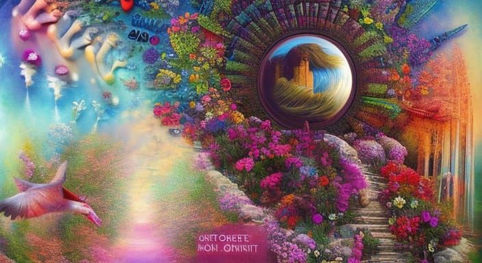 Inspirational Collage Art with Rich Colors