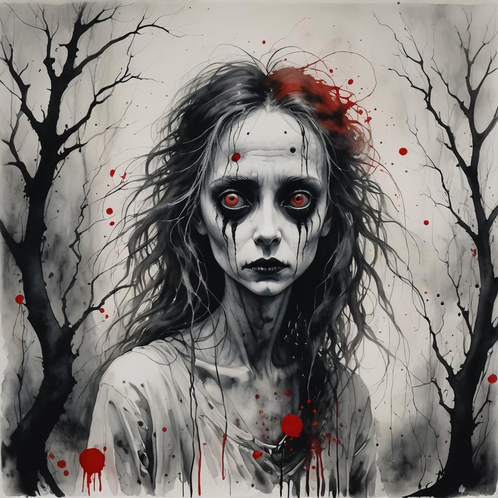 Swamp Creatures in Stephen Gammell Style