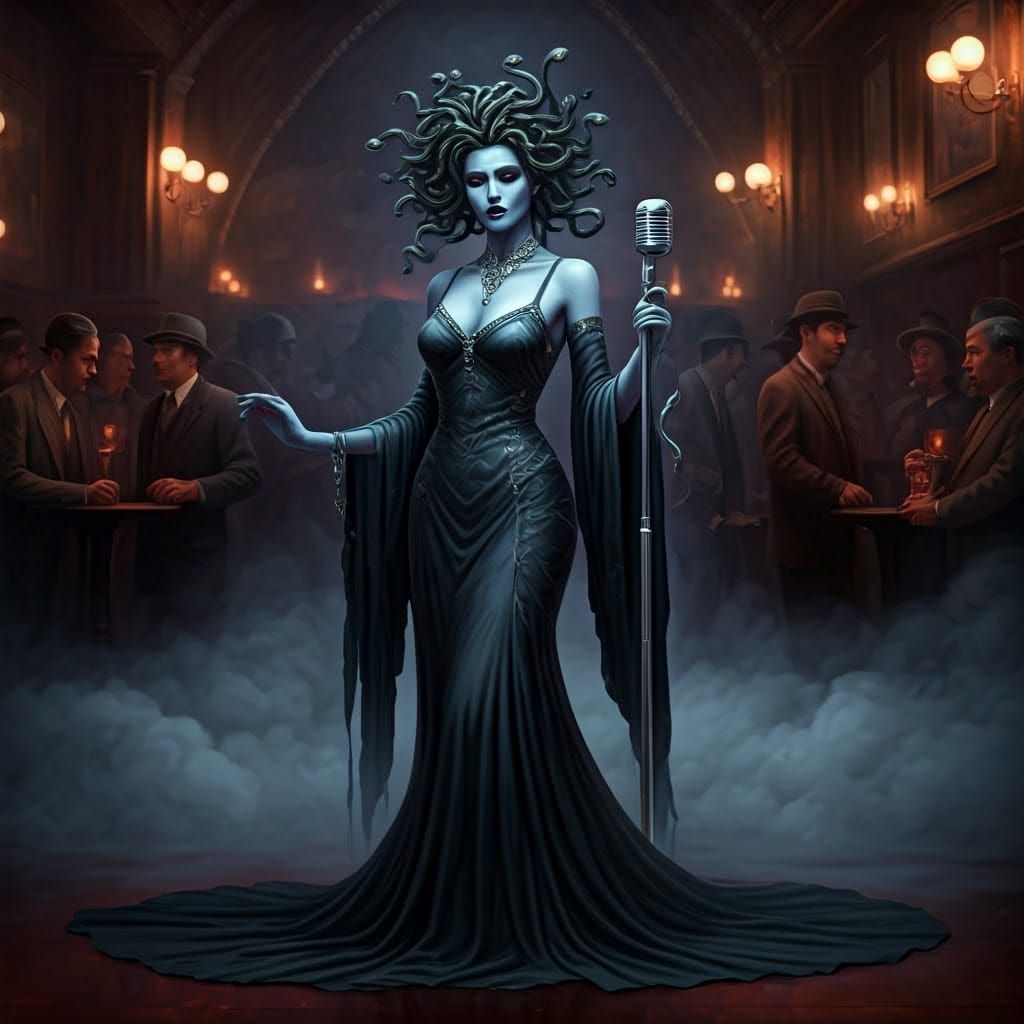 Medusa Sings the Blues in a Jazz Club