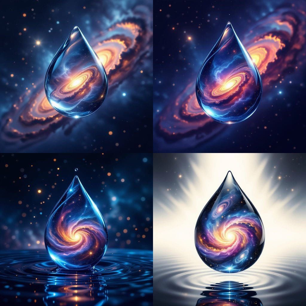 Multiple Universes Swirl Within a Water Drop