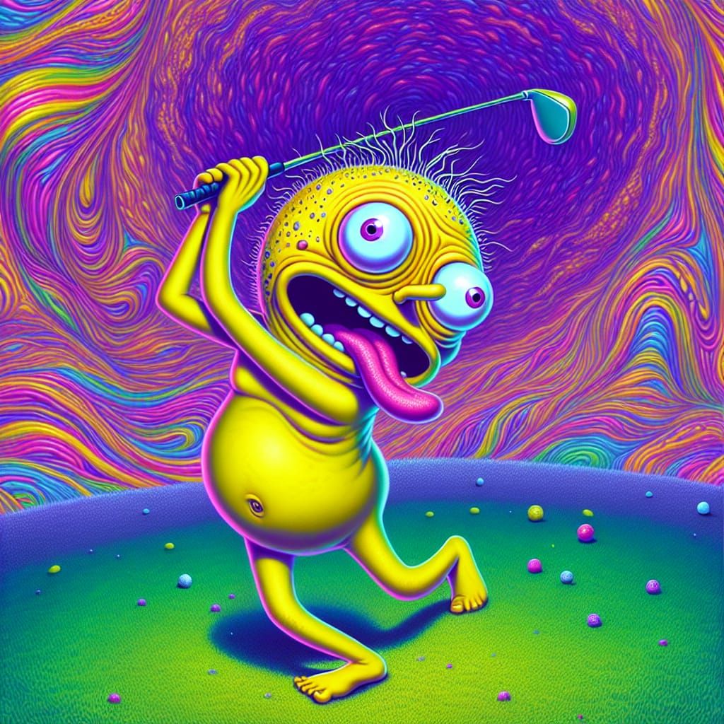 In this Midjourney prompt, envision a dynamic and visually captivating scene where Homer Simpson is caught mid-swing on ...