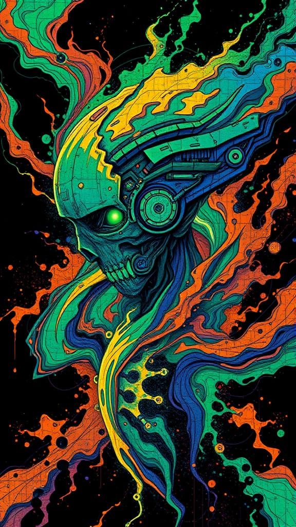 Rogue A.I. - A Turbulent Entity of Raw, Gritty Energy