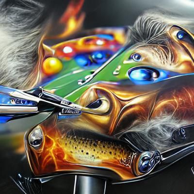 The Ultimate Gambler: Detailed Airbrush Art