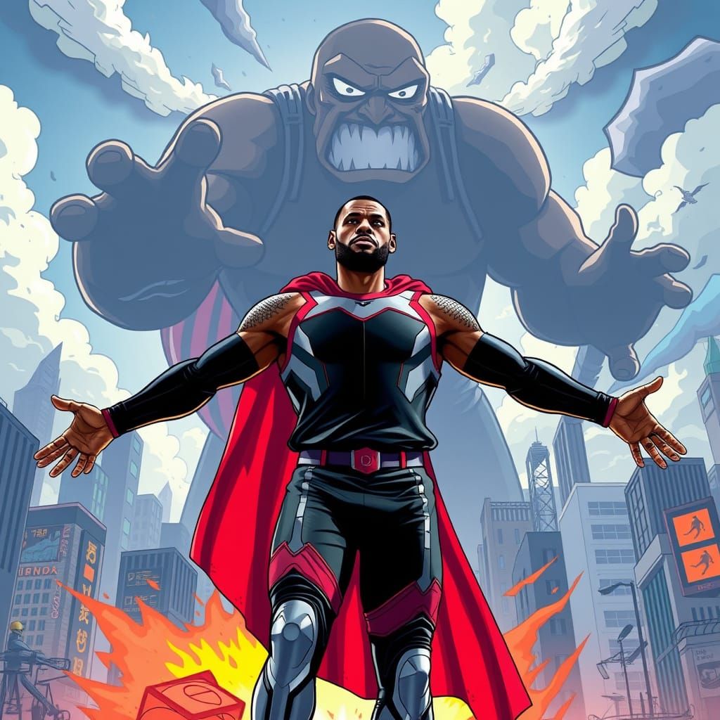 Superhero LeBron James Saves the World from Diddy in a Vibra...