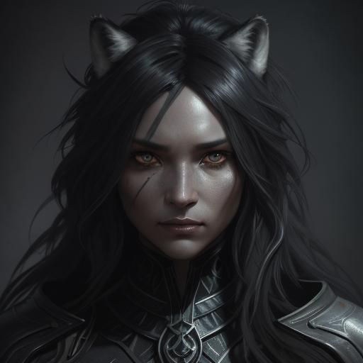 Eerie Wolf Eye Charcoal Drawing with Spider Legs