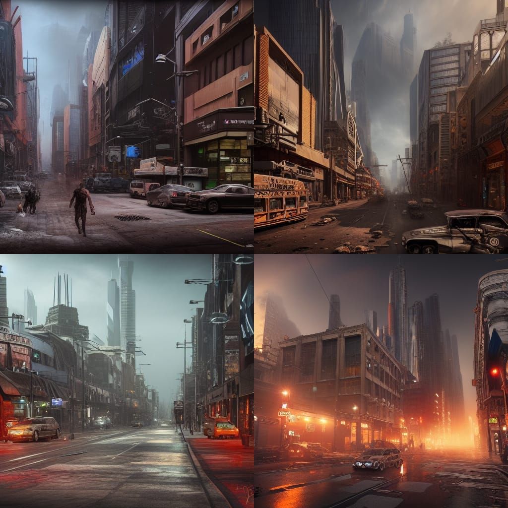 Post Apocalyptic bourke street melbourne