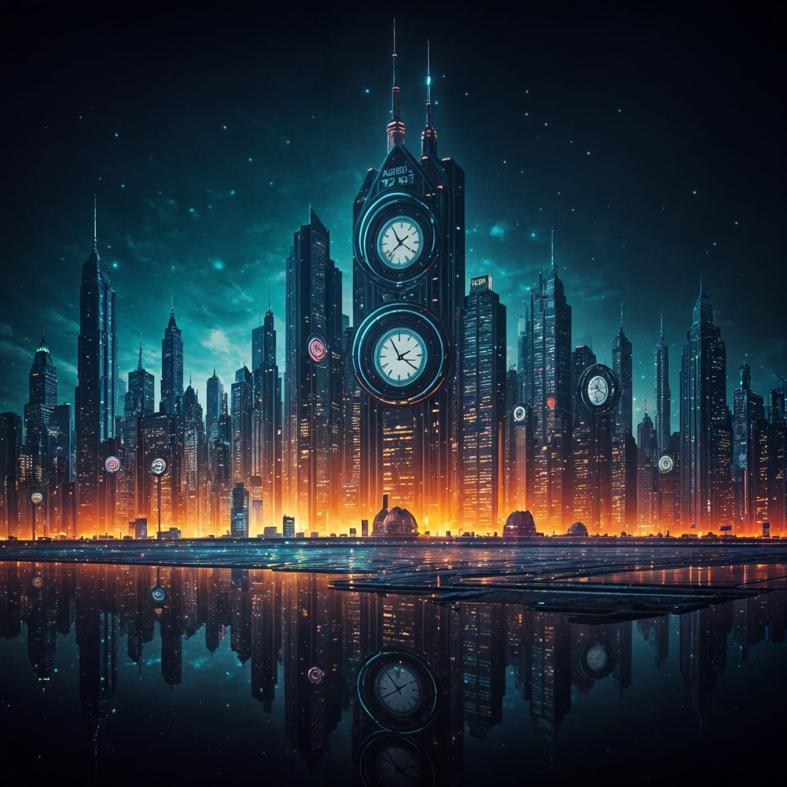 Futuristic City Awakens in Vibrant Color