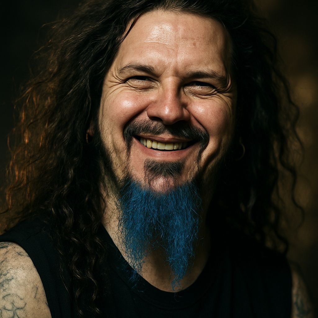 Hyper-Realistic Photo of Dimebag Darrell Smiling