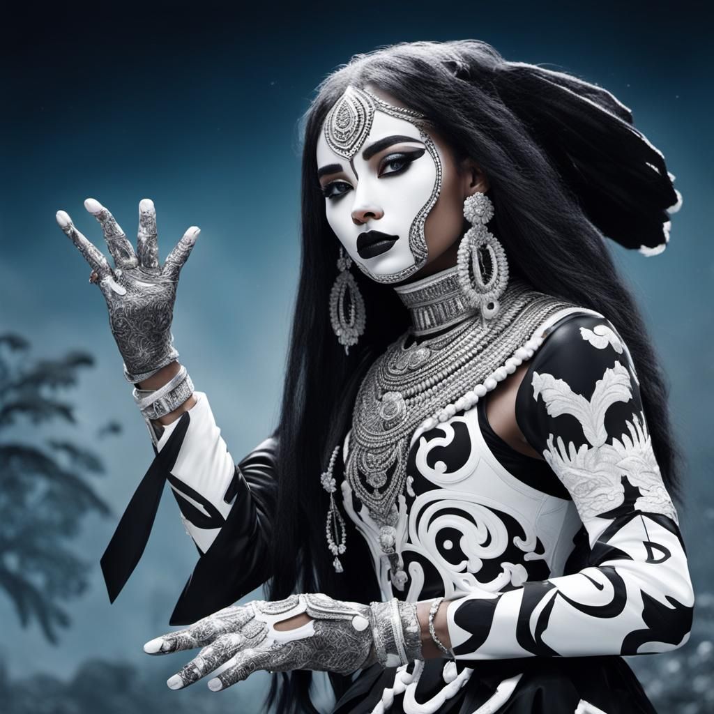 Monochrome Black and White Abstract