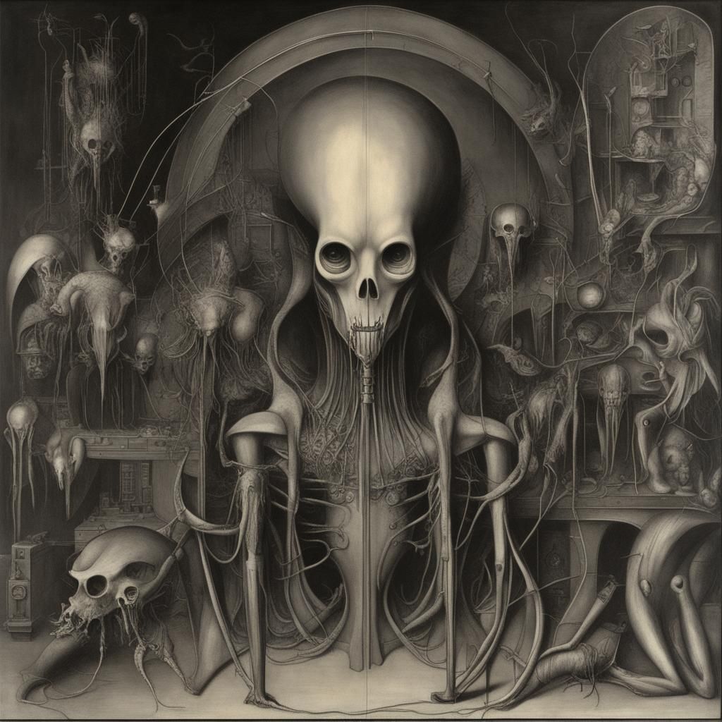 Eldritch Carnage: A Bosch-Giger Inspired Mayhem