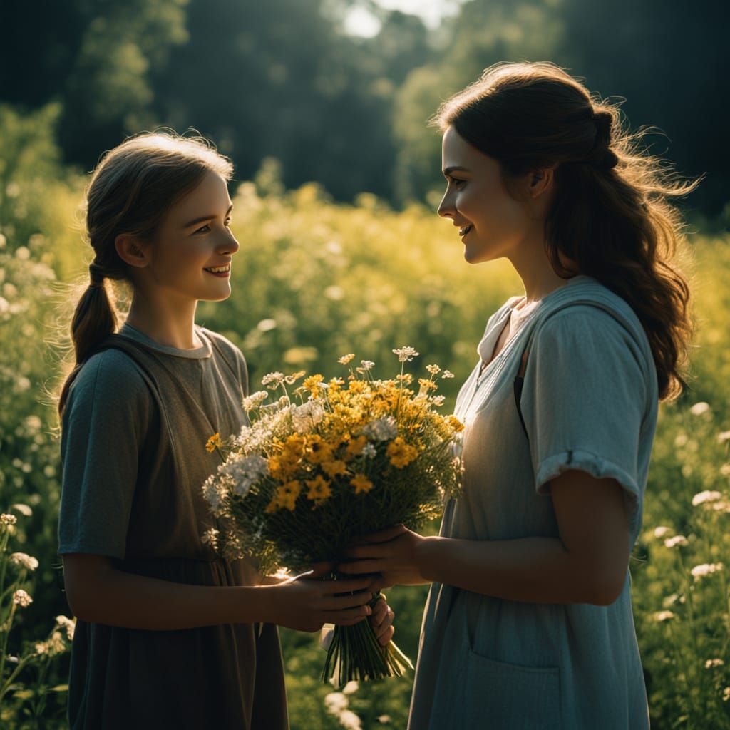 Mother's Day Moment Captured in Warm, Golden Light
