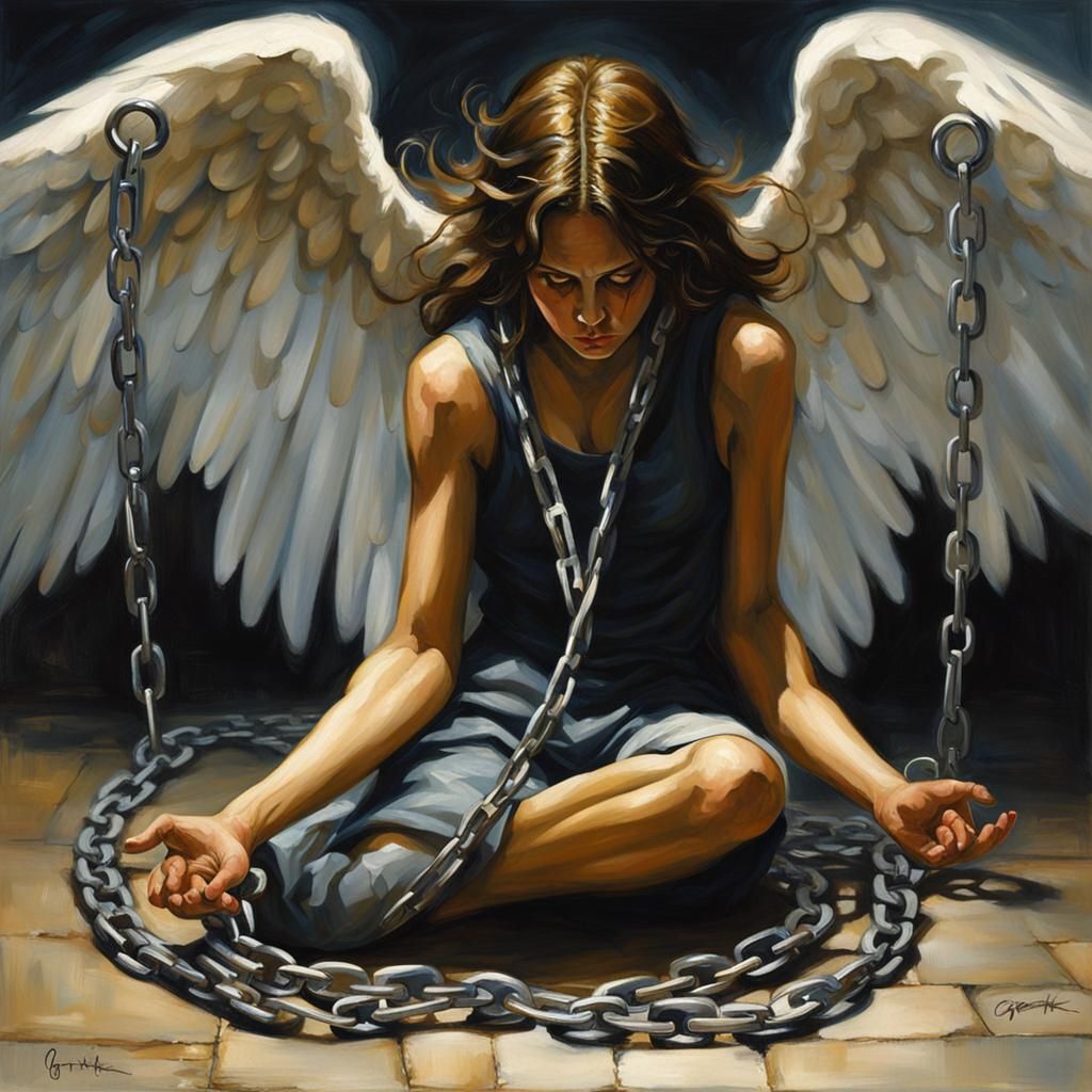 Chained Angel's Desperate Flight