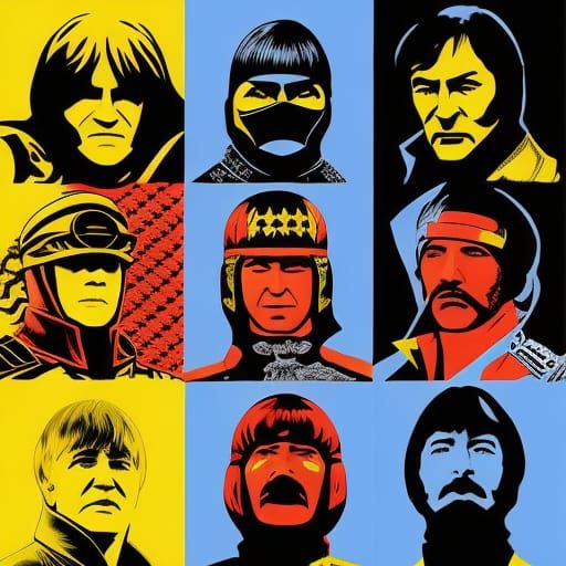 The Beatles Star in Mortal Kombat: Abstract Art