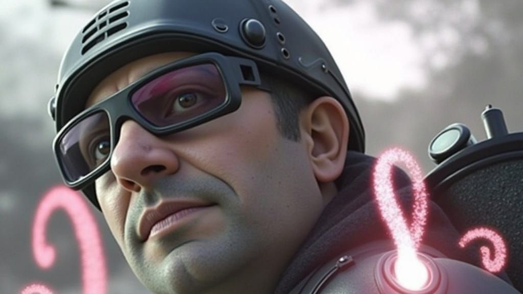 Cyberpunk Warrior Embodied by Dream Time Powers