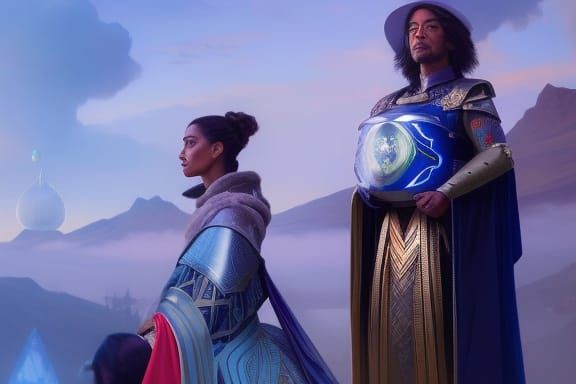 Hyperdetailed Knight Portrait with Dynamic Lighting