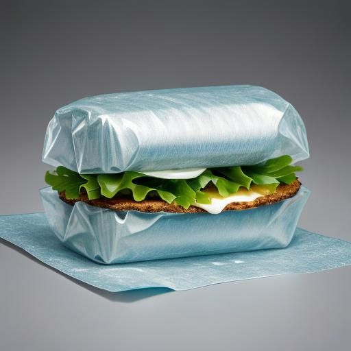 Hyperrealistic Sandwich Wrapped in Hybrid Foil