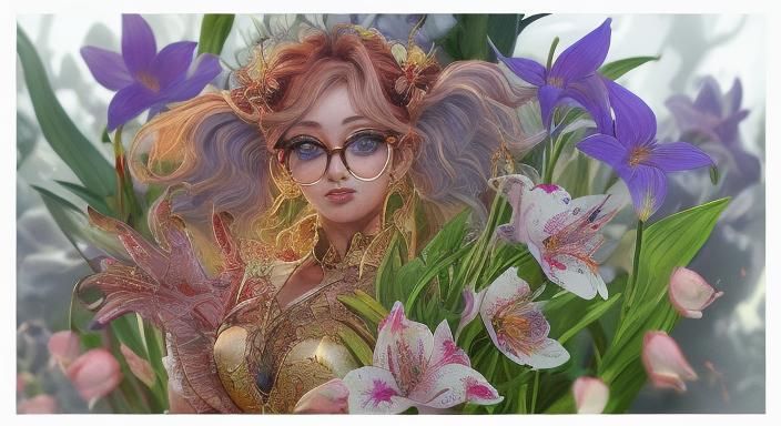 fox ears big glasses  Celtic faerie ears detailed face court...