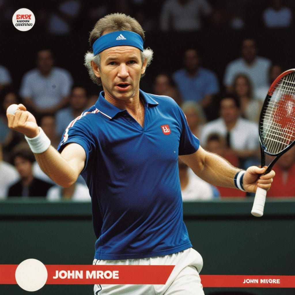 John McEnroe Sports Collector Card