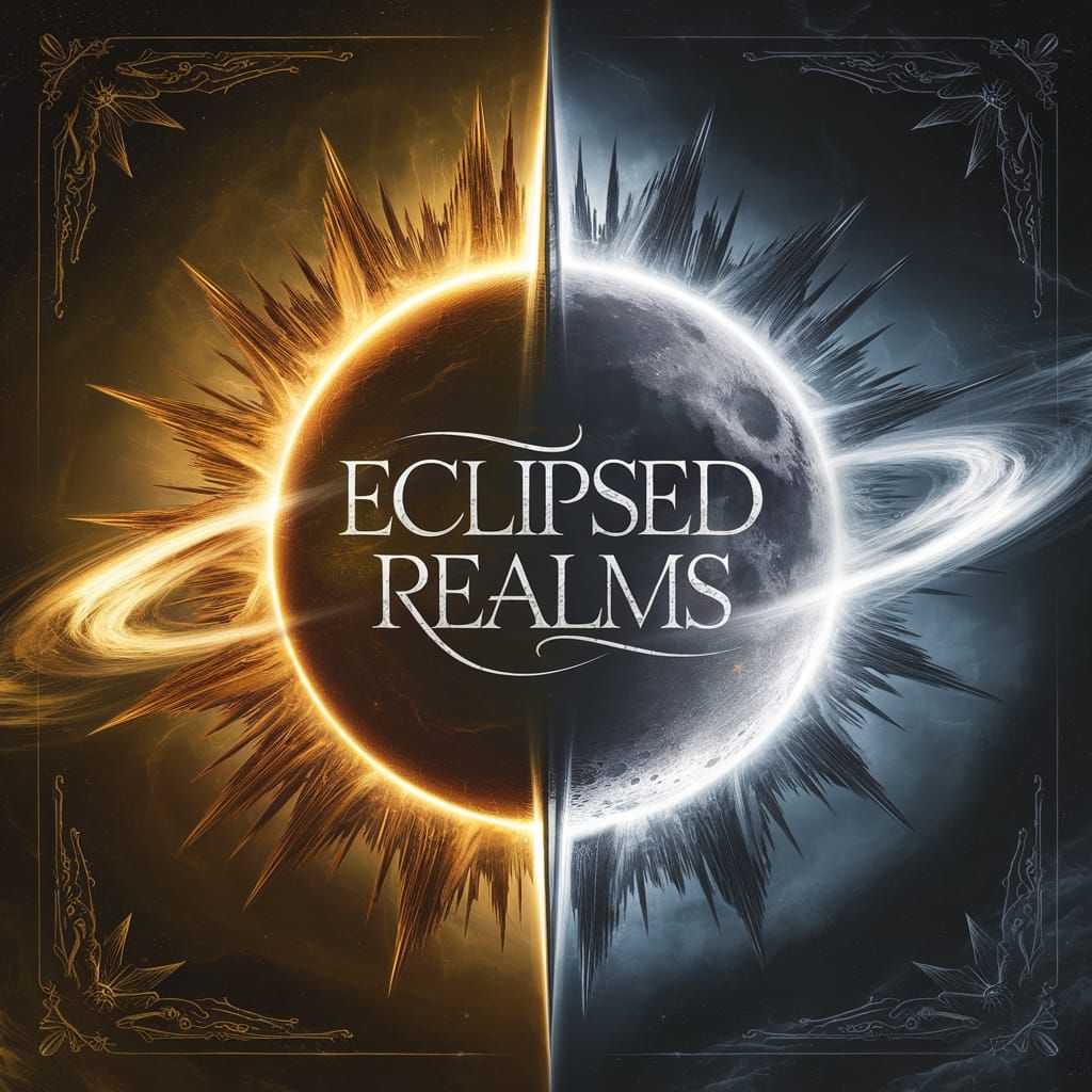 Epic Eclipse in Golden and Silver Hues