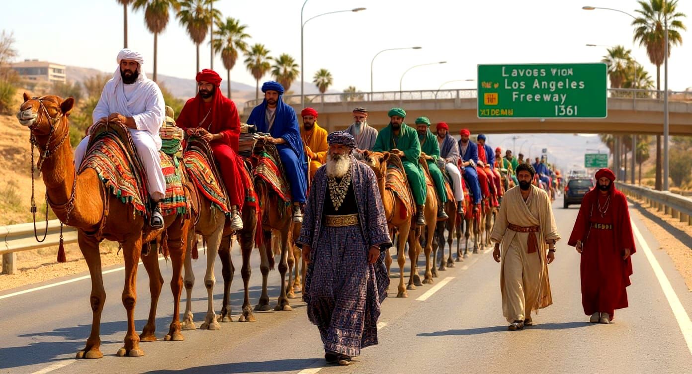 Los Angeles Freeway Scene