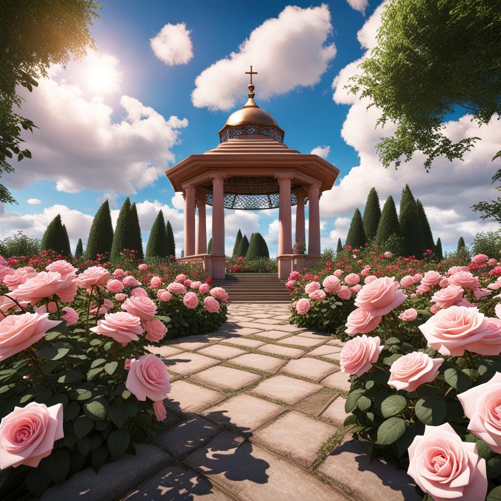 Virtual Rose Garden in High Definition