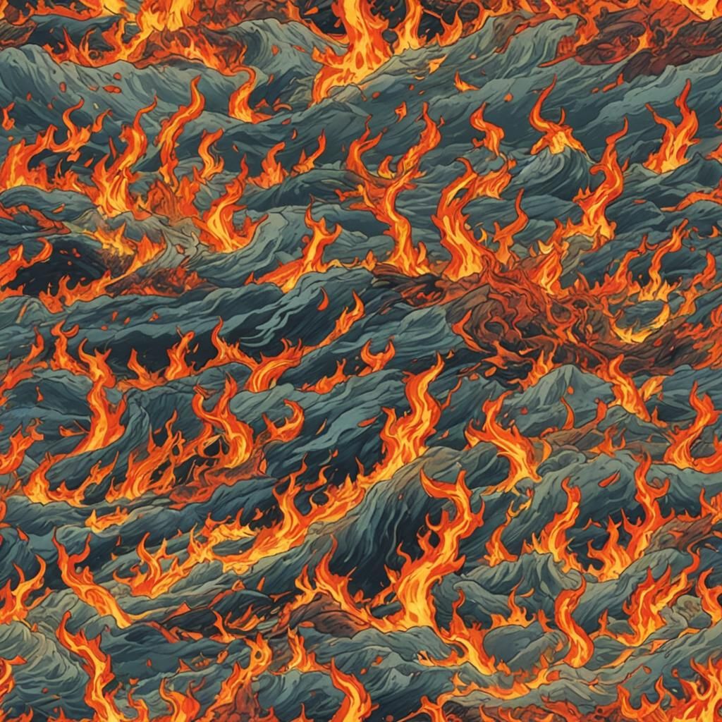 Inferno: A Blazing Sea of Fire