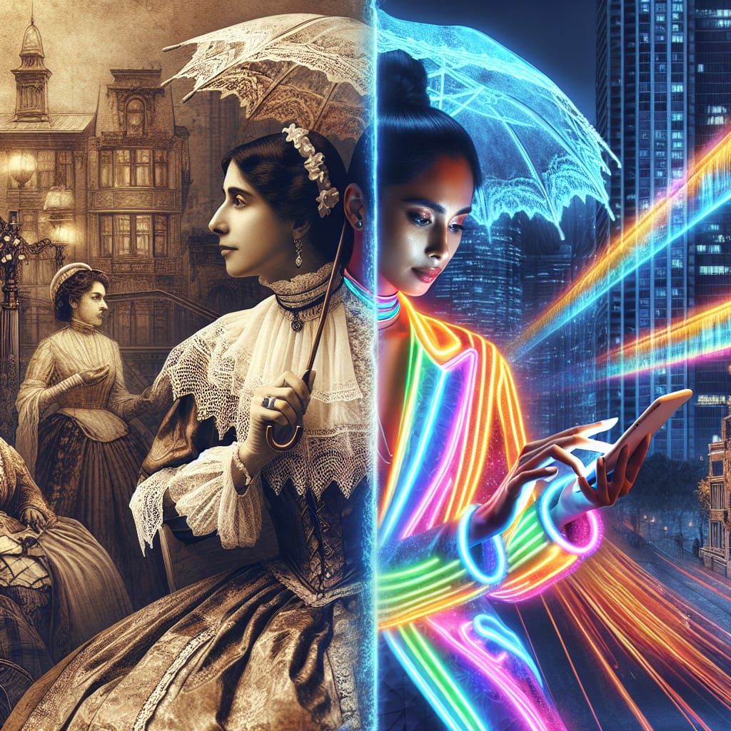 A collage consisting of two parts, divided into two parts in...