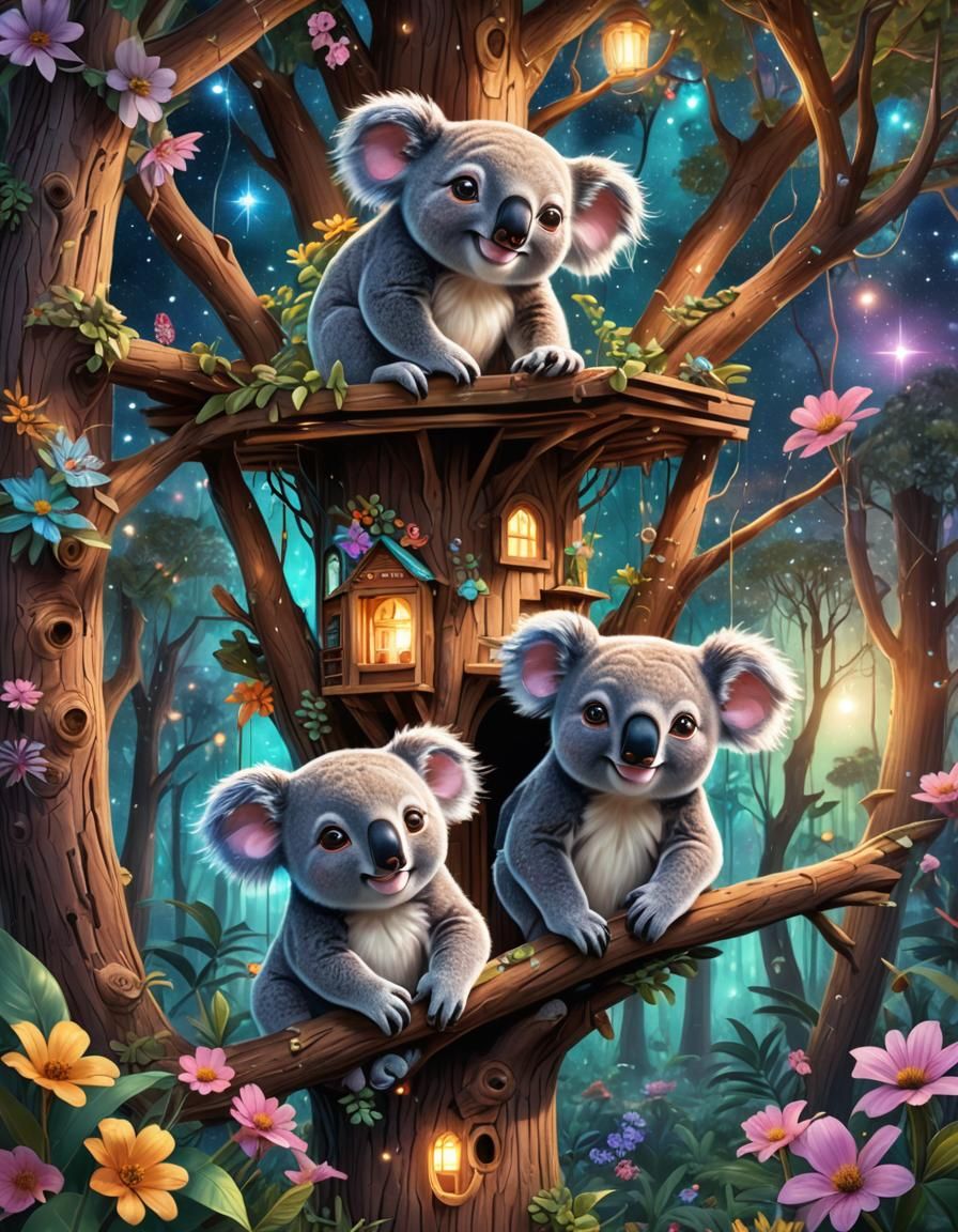 Koalas and Ewoks in Astral Treehouse