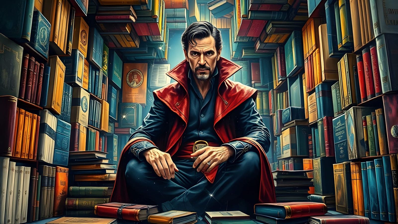 Dr. Strange in Textured Oil Painting