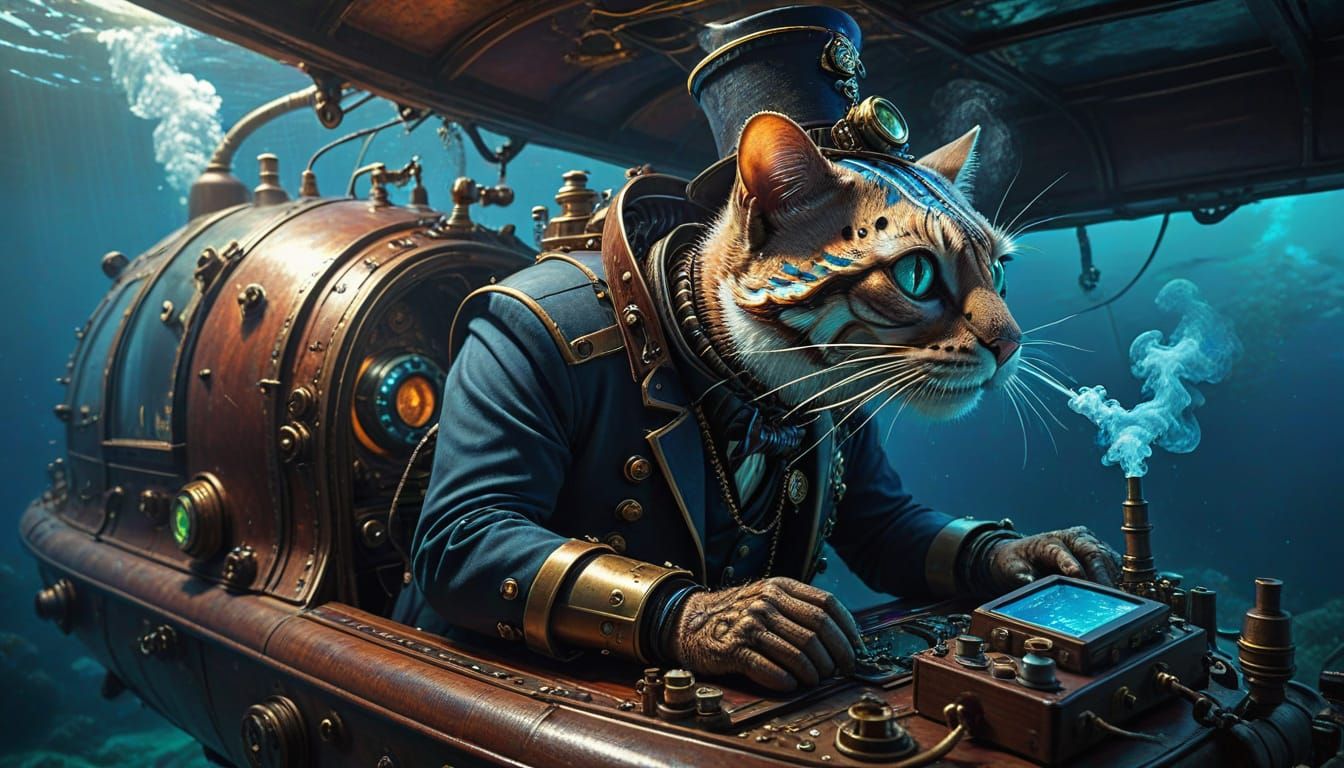 Captain Nemo's Steampunk Nautilus Adventure