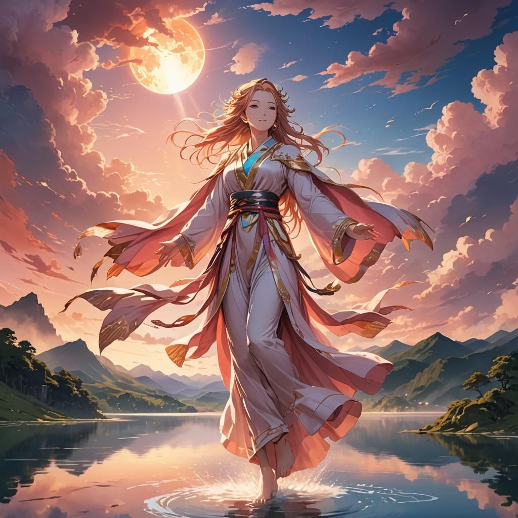 Goddess Falls from Sky: Anime Key Visual