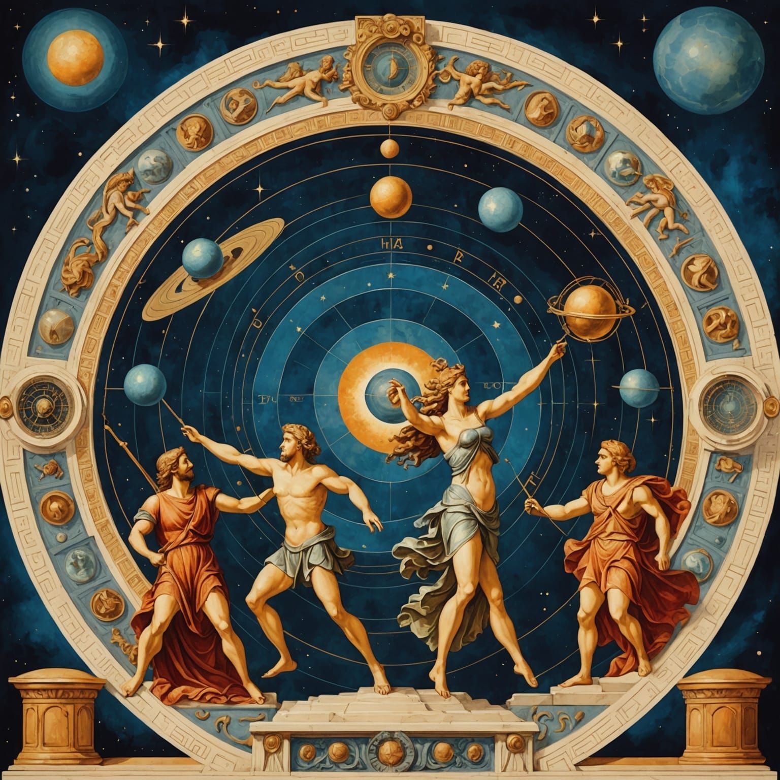 Porphyrion Attacks Hera in Renaissance Style