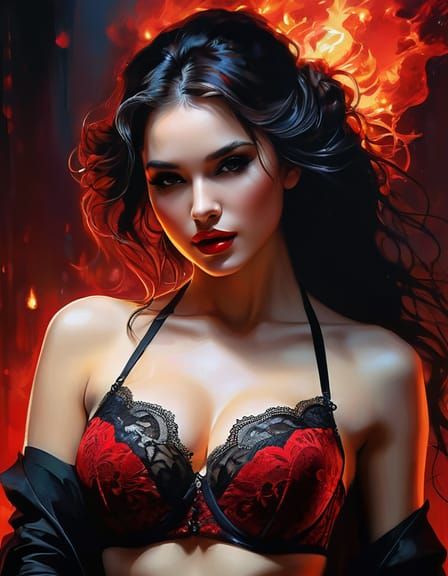 Ethereal Vampire Portrait: Face Obscured